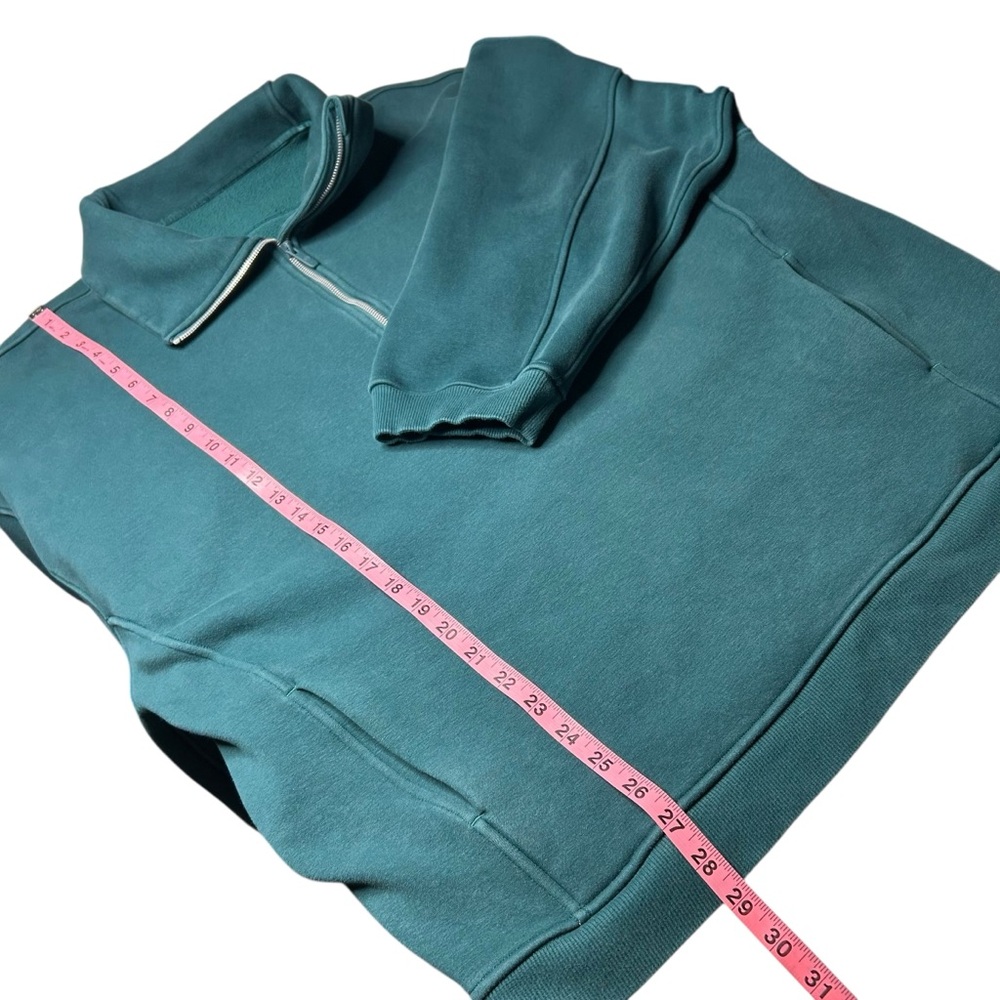 Lululemon Thick Fleece Half Zip Funnel Neck Pullover Teal XL/XXL - Picture 10 of 15